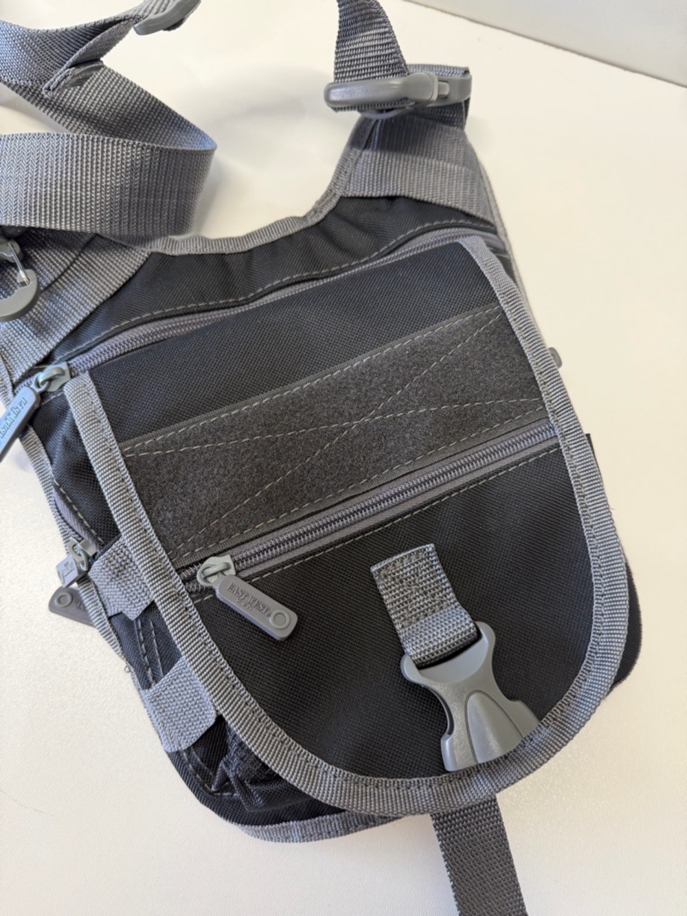 Men's Compact gray & Black Tactical Sling Bag - Versatile Everyday Carry